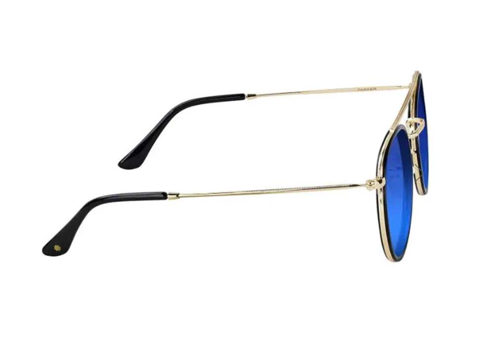Elvora - Parker Polarized - Black/Gold/Blue Mirror