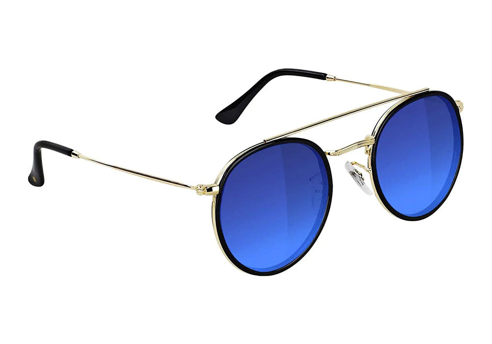 Elvora - Parker Polarized - Black/Gold/Blue Mirror