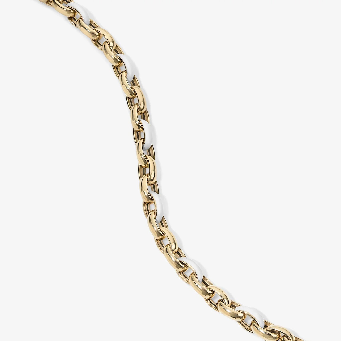 LUNERA Enamel Oval Link Bracelet