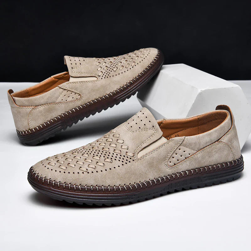Oak - Ultra Comfortable Moccasin Loafers